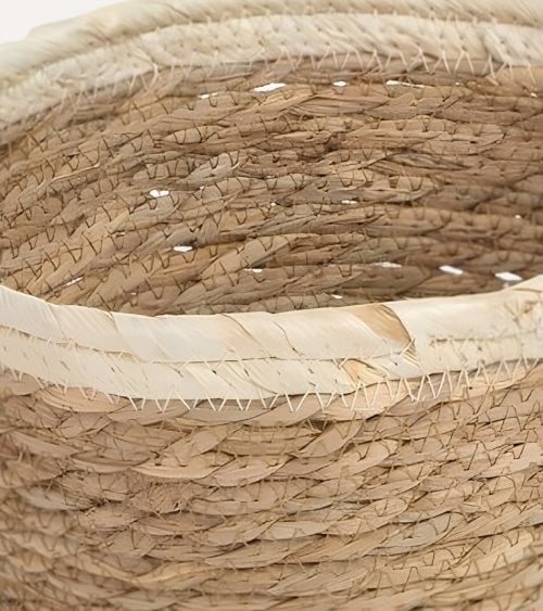 Cesta Rústica de Fibra de Maíz