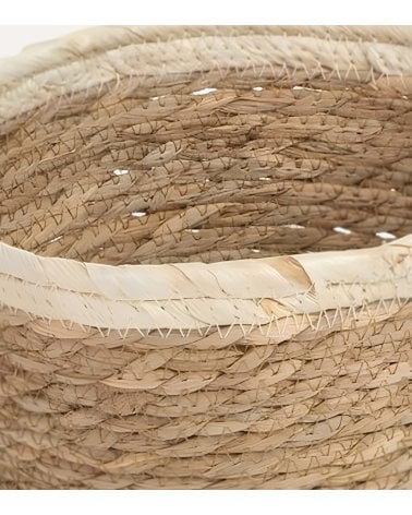 Cesta Rústica de Fibra de Maíz