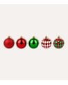 Set 12 Bolas Joren Lisas y con Estampados para Árbol