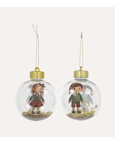 Bola Navideña Vitoria de Plástico para Árbol