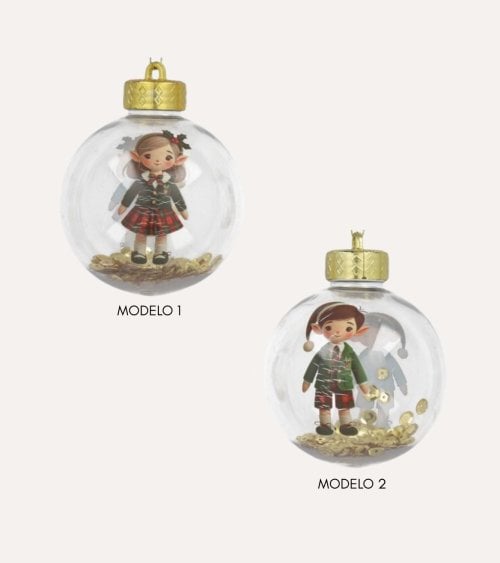 Bola Navideña Vitoria de Plástico para Árbol