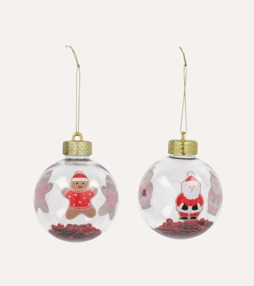Bola Navideña Marian de Plástico para Árbol