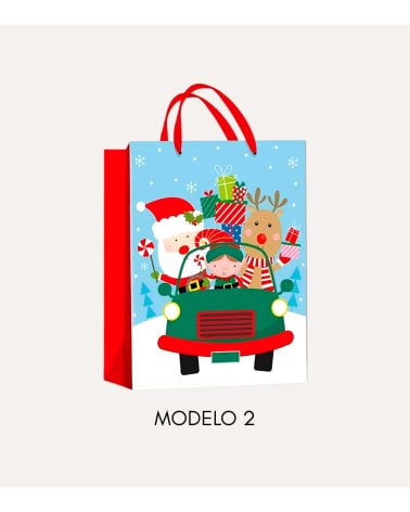 Bolsa para Regalo Muñeco Navideño Karix de Cartón