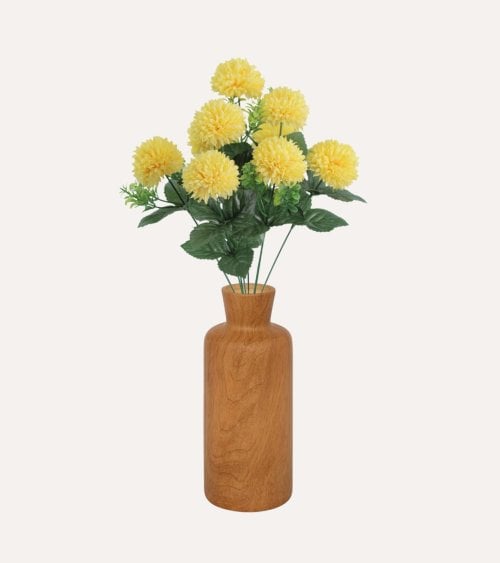 Ramo Decorativo Pompón de Poliéster y Plástico