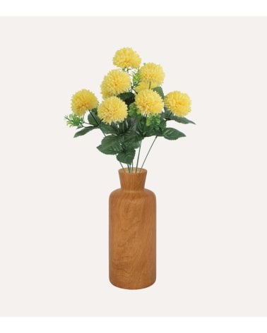 Ramo Decorativo Pompón de Poliéster y Plástico
