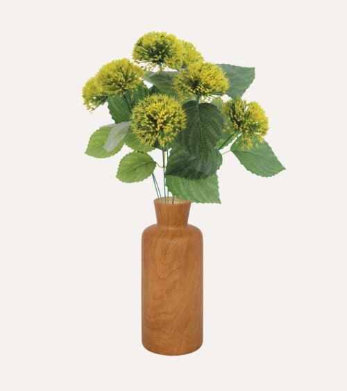 Ramo Decorativo Pompón de Poliéster y Plástico