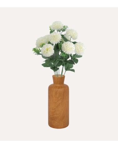 Ramo Decorativo Pompón de Poliéster y Plástico