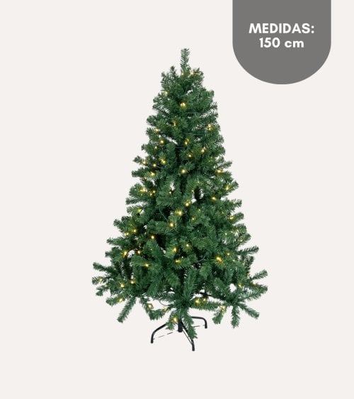 Árbol de Navidad California con Luces LED Integradas