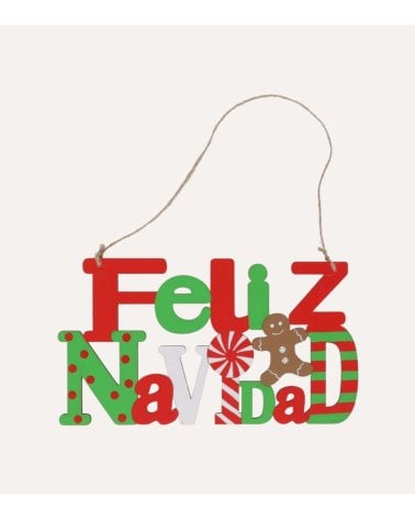 Cartel Decorativo Grunch de Feliz Navidad
