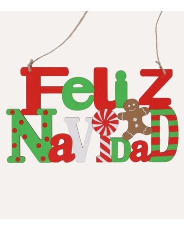 Cartel Decorativo Grunch de Feliz Navidad