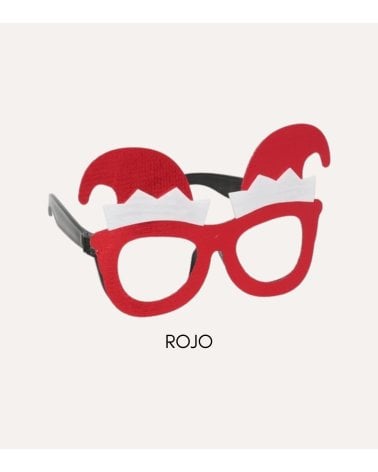 Gafas Navideña con Gorros de Elfos de Plástico