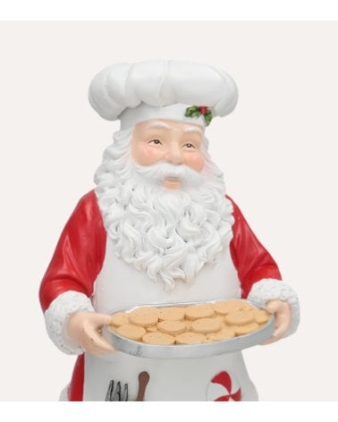 Figura Decorativa Abuelo Claus Papá Noel Chef