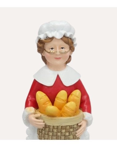 Figura Decorativa Abuela Claus Chef