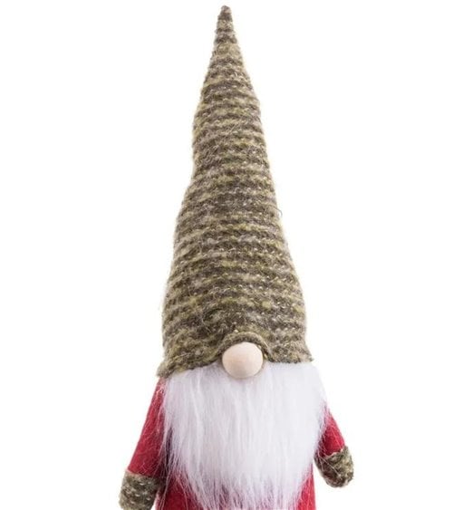 Muñeco de Navidad de Papa Noel de Pie de Tela Roja