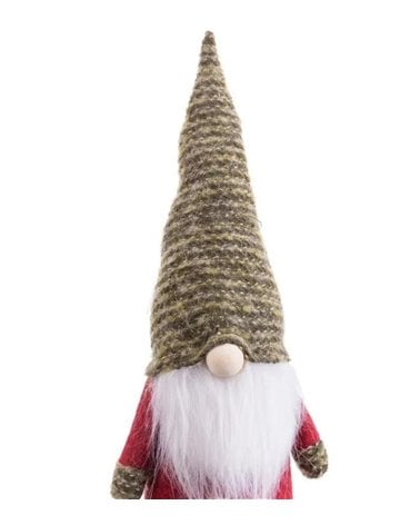 Muñeco de Navidad de Papa Noel de Pie de Tela Roja