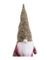 Muñeco de Navidad de Papa Noel de Pie de Tela Roja