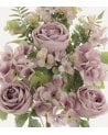 Palma Decorativa Rosas y Hortensias de Poliéster y Plástico
