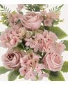 Palma Decorativa Rosas y Hortensias de Poliéster y Plástico