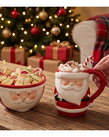 Cuenco Decorativo Papá Noel de Cerámica