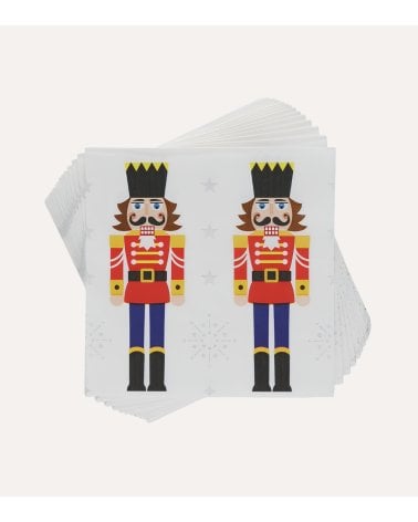 Set de 20 Servilletas Soldadito Navidades de Papel