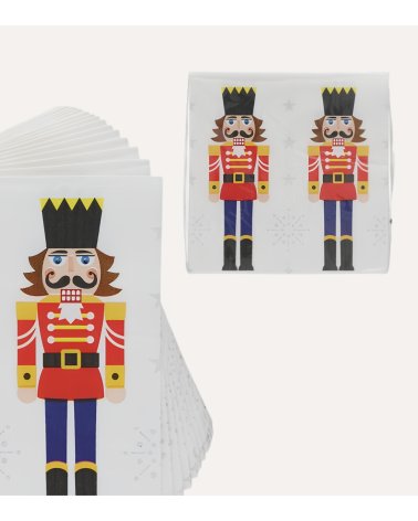 Set de 20 Servilletas Soldadito Navidades de Papel
