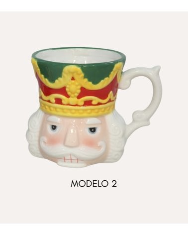 Taza Mug Decorativa Soldadito Navideño de Cerámica