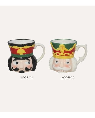 Taza Mug Decorativa Soldadito Navideño de Cerámica