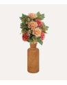 Palma Decorativa Hortensias y Rosas de Poliéster y Plástico