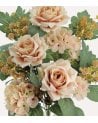 Palma Decorativa Hortensias y Rosas de Poliéster y Plástico