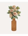 Palma Decorativa Hortensias y Rosas de Poliéster y Plástico