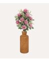 Palma Decorativa Rosas y Hojas de Rosal de Poliéster y Plástico