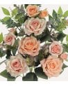 Palma Decorativa Rosas y Hojas de Rosal de Poliéster y Plástico