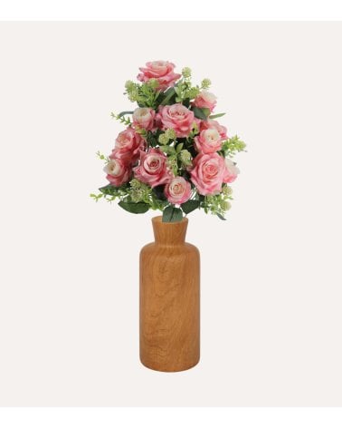 Palma Decorativa Rosas y Racimos Redondos