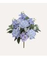 Palma Decorativa Rosas y Orquídeas de Poliéster y Plástico