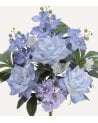 Palma Decorativa Rosas y Orquídeas de Poliéster y Plástico