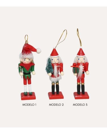 Colgante Soldadito Navideño Santa con Gorro para Árbol