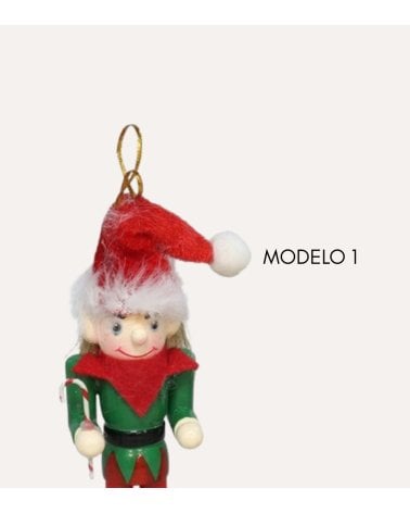 Colgante Soldadito Navideño Santa con Gorro para Árbol