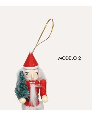 Colgante Soldadito Navideño Santa con Gorro para Árbol