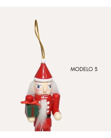 Colgante Soldadito Navideño Santa con Gorro para Árbol