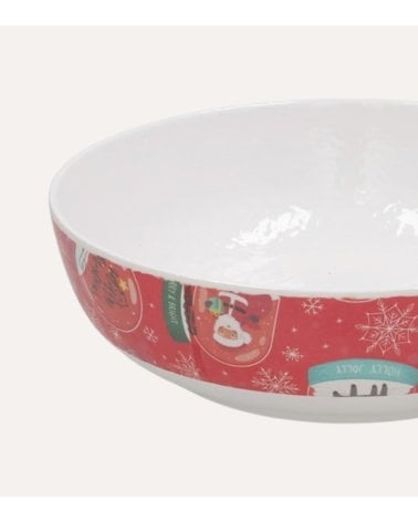 Ensaladera Navideña Snow de Melamina