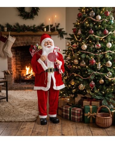 Figura Decorativa Papá Noel Dalton Estilo Realista