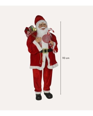 Figura Decorativa Papá Noel Dalton Estilo Realista