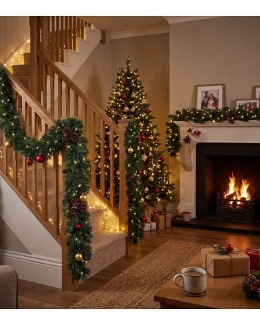 Boa Espumillón Grueso para Decoración Navideña