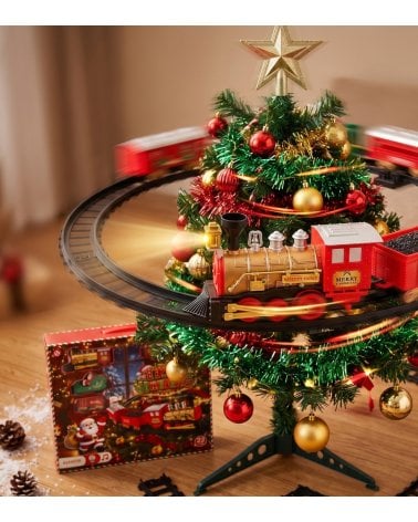 Tren Navideño Papá Noel para Decoración de Árbol