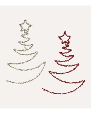 Decoración de Pared Árbol Navideño con Luces