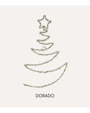 Decoración de Pared Árbol Navideño con Luces