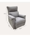 Sillón Relax Manual Reclinable con Palanca