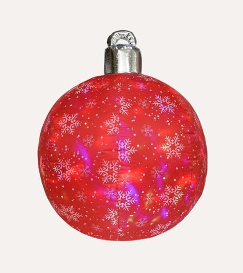 Bola Navideña Hinchable con 3 Luces Led