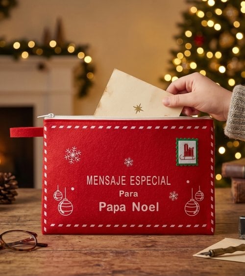 Bolsa para Carta Papa Noel de Fieltro
