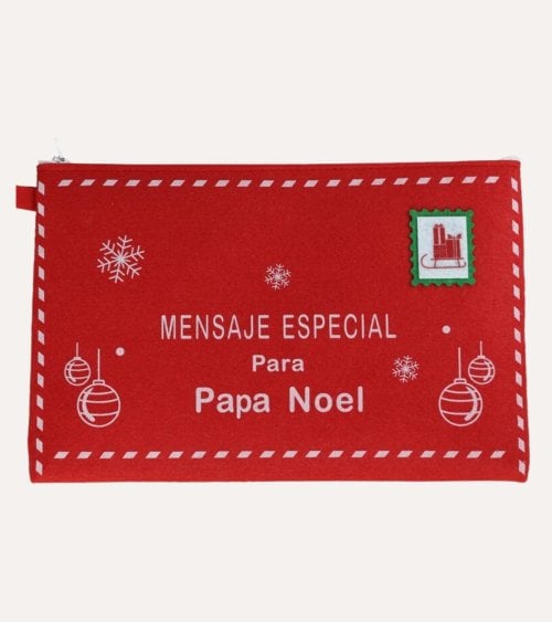 Bolsa para Carta Papa Noel de Fieltro
